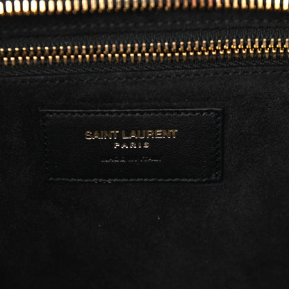 Saint Laurent Calfskin Small Cabas Rive Gauche Blue White Pink 5 of 10
