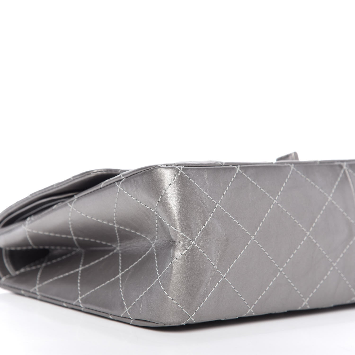 Chanel Metallic Aged Calfskin Quilted 2.55 Reissue 227 Flap Grey 6 of 10
