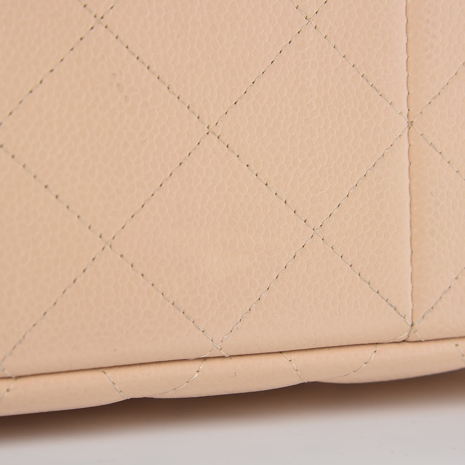 Chanel Caviar Quilted Jumbo Double Flap Beige Clair 8 of 13
