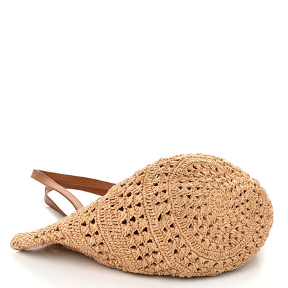 Saint Laurent Raffia Calfskin Small Panier Tote Naturel 4 of 12