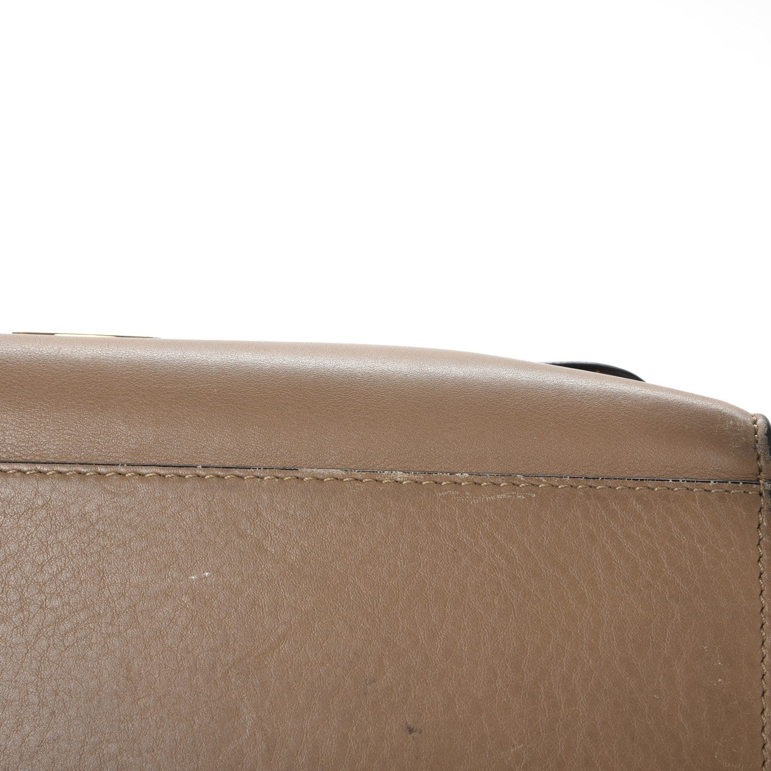 Celine Smooth Calfskin Suede Medium Tri-Color Trapeze Olive 17 of 31