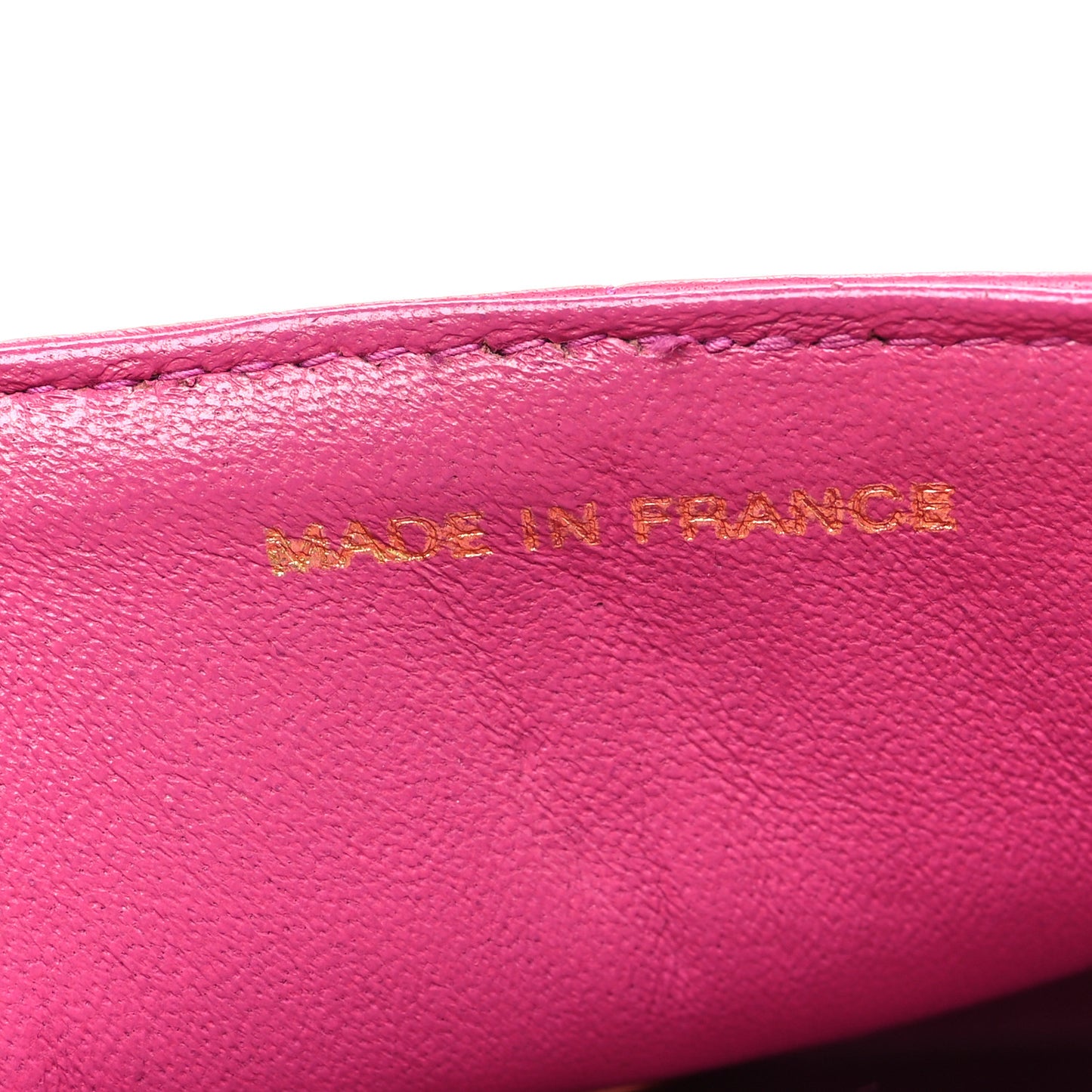 Lambskin East West Chocolate Bar Flap Pink