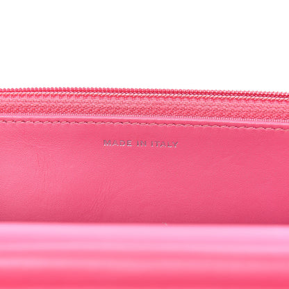 Chanel Patent Quilted Wallet On Chain WOC Fuchsia 6 of 14
