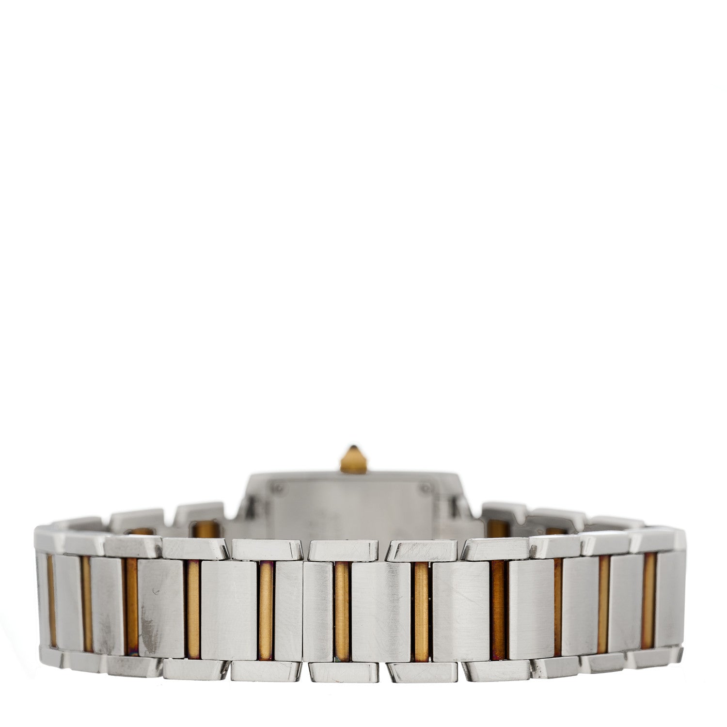 Cartier Stainless Steel 18K Yellow Gold 20mm Tank Francaise Quartz Watch 3 of 4