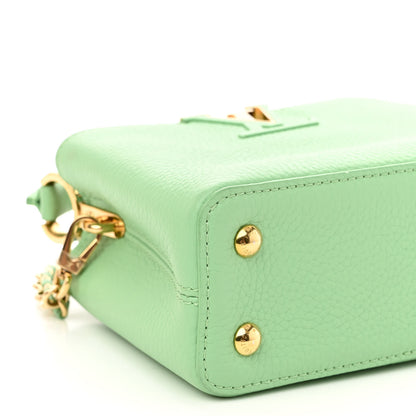 Louis Vuitton Taurillon Mini Capucines Vert Pomme 8 of 9