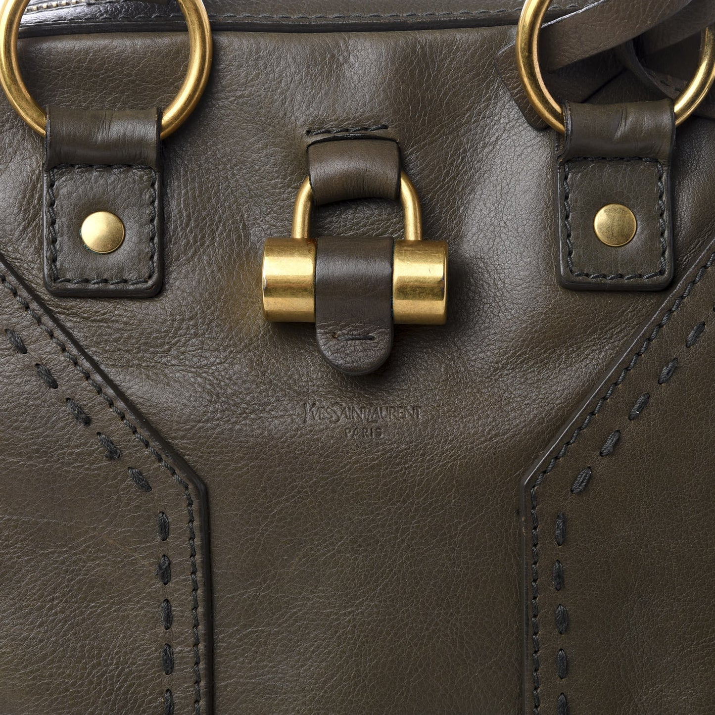 Calfskin Medium Muse Khaki