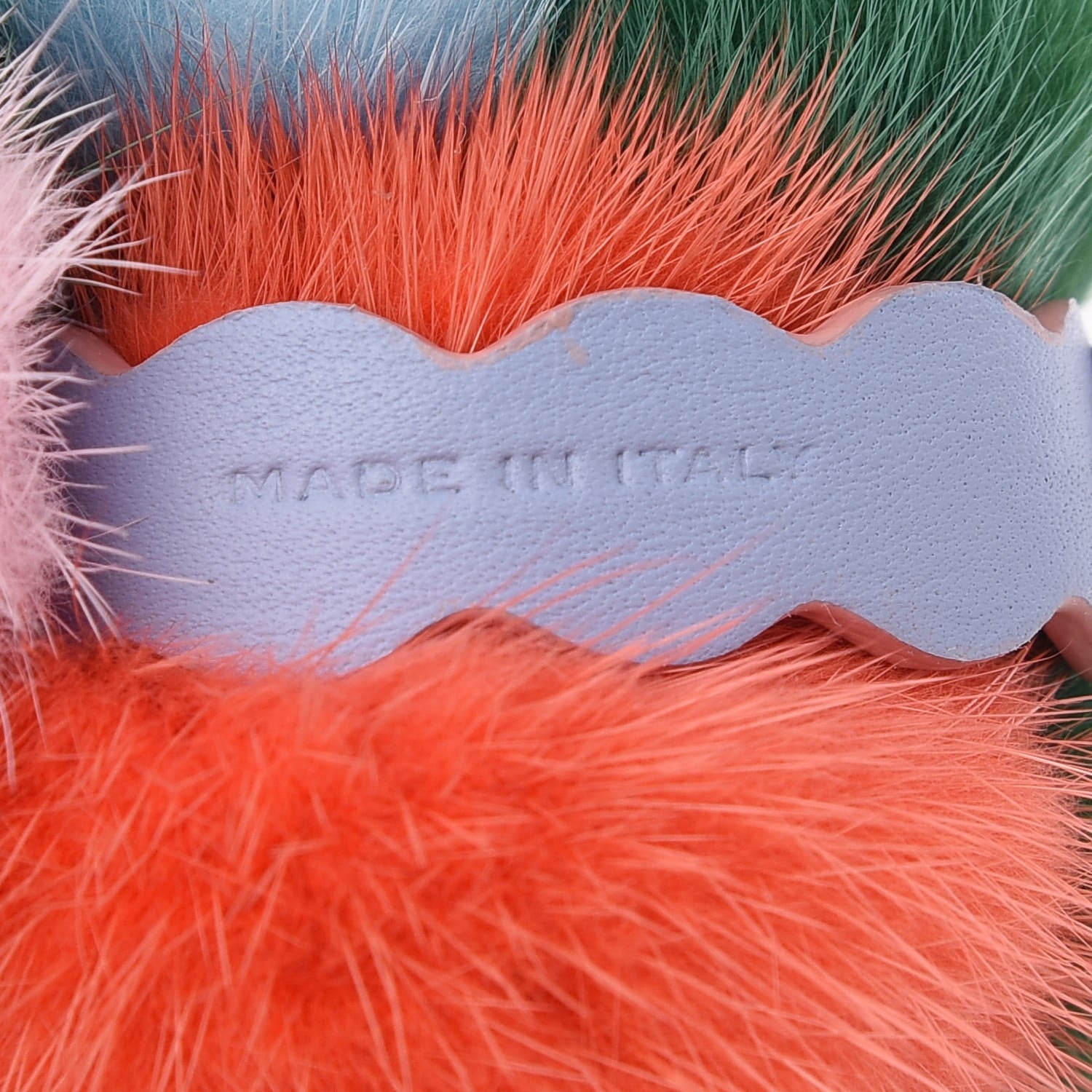 Fendi Mink Fur Calfskin Fun Fair Bag Charm Multicolor 3 of 3