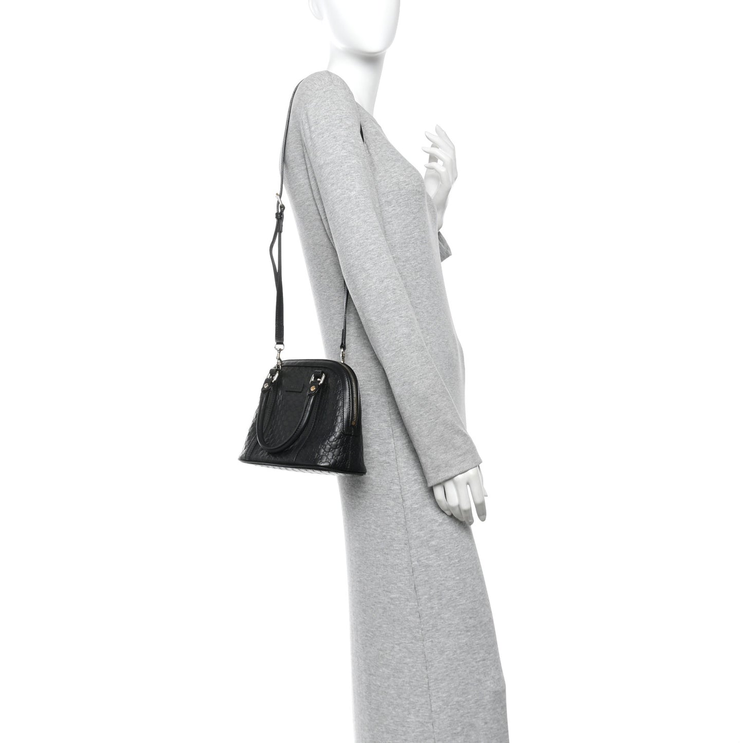Microguccissima Mini Dome Bag Black