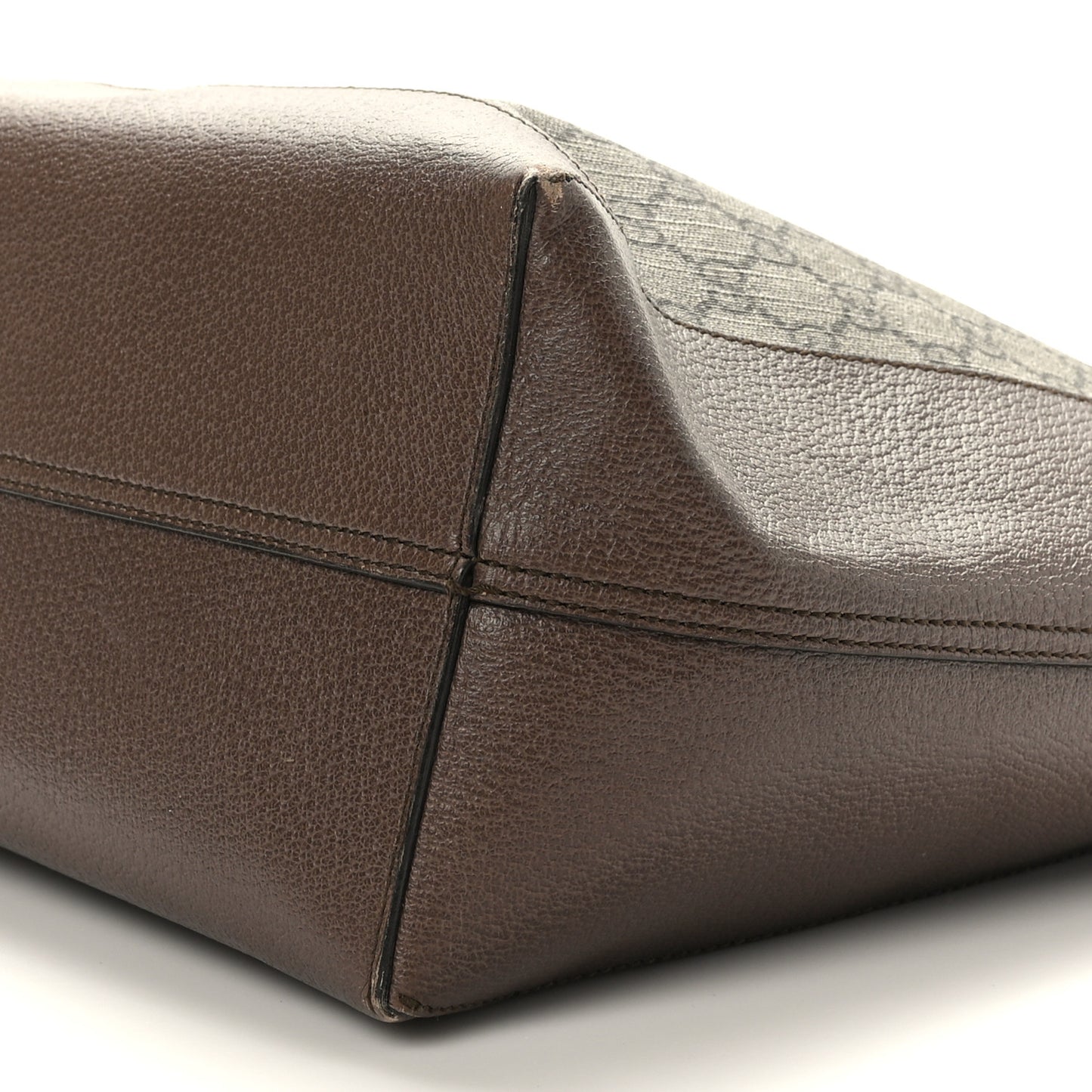 GG Supreme Monogram Web Ophidia Tote Brown