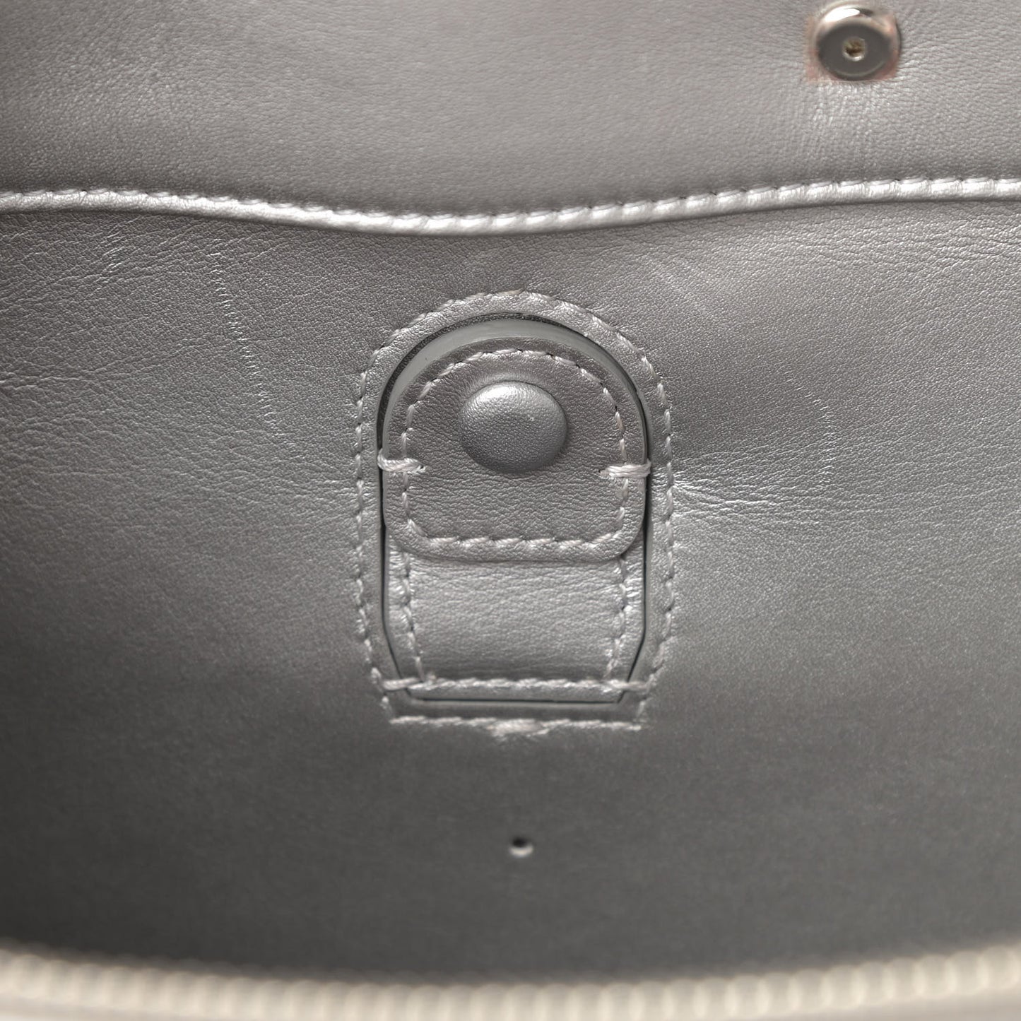 Lambskin LED Boy 2.0 Clutch Silver