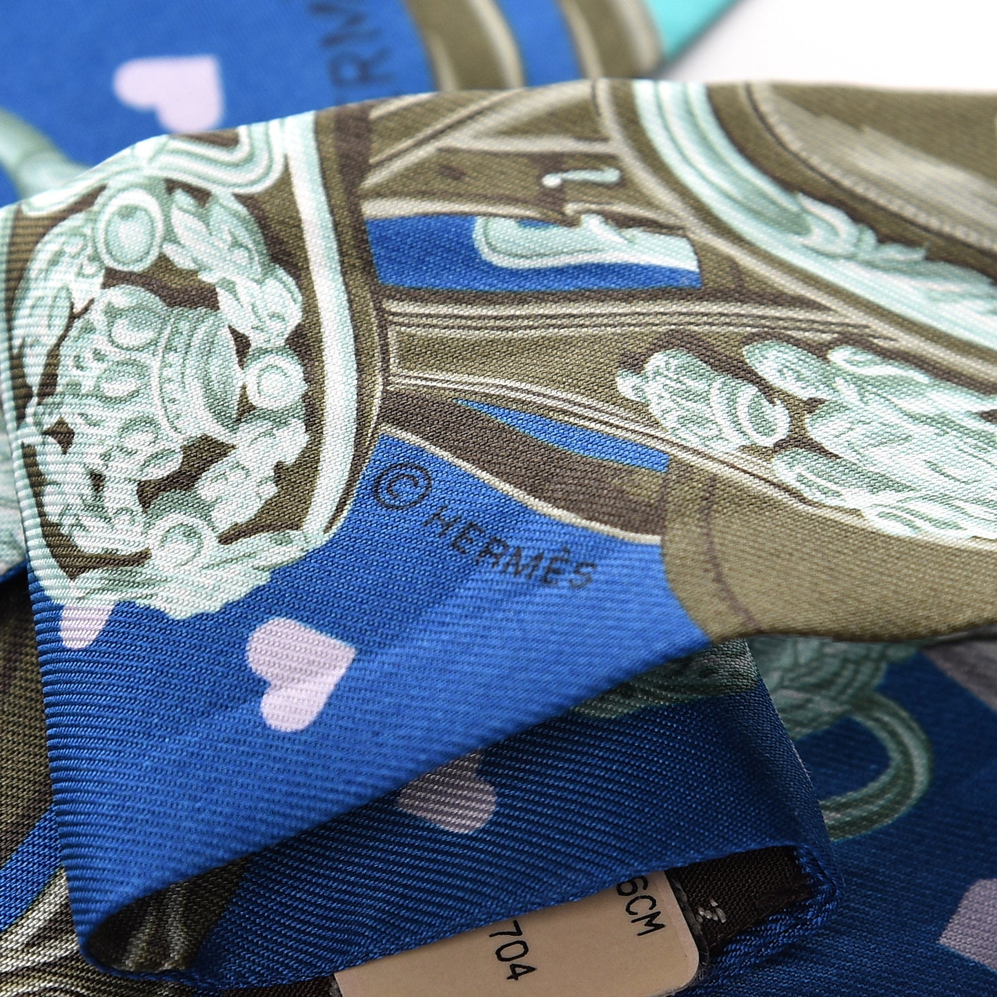 Silk Brides De Gala Love Twilly Cobalt Kaki Turquoise