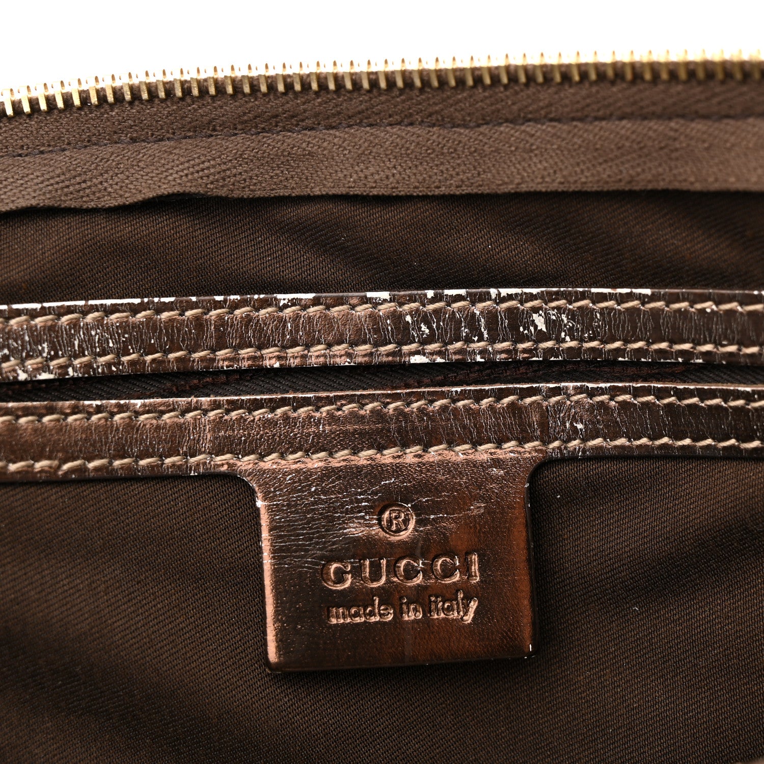 Gucci GG Supreme Monogram Medium Joy Boston Dark Brown Bronze 14 of 27