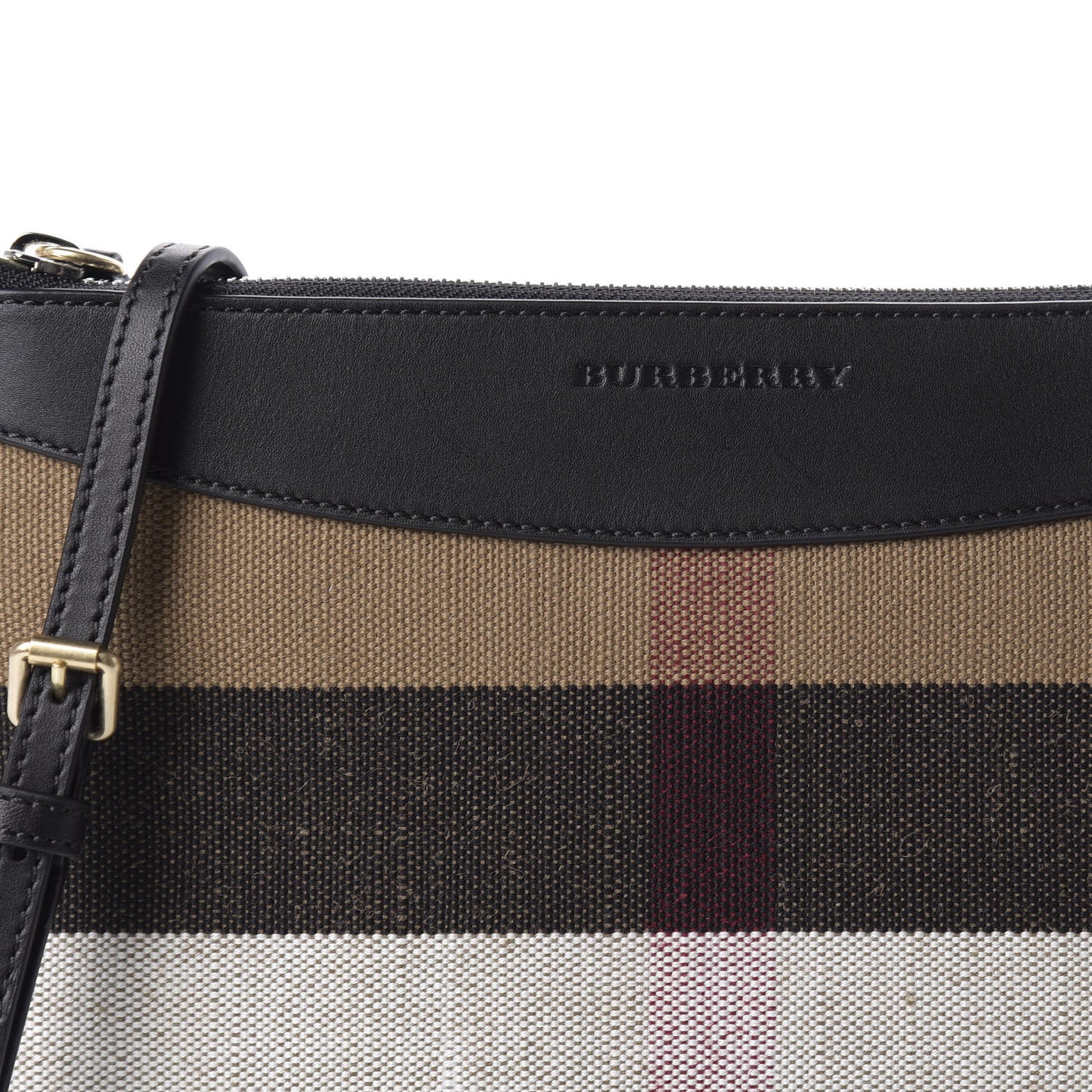 Mega Check Peyton Crossbody Clutch Bag Black