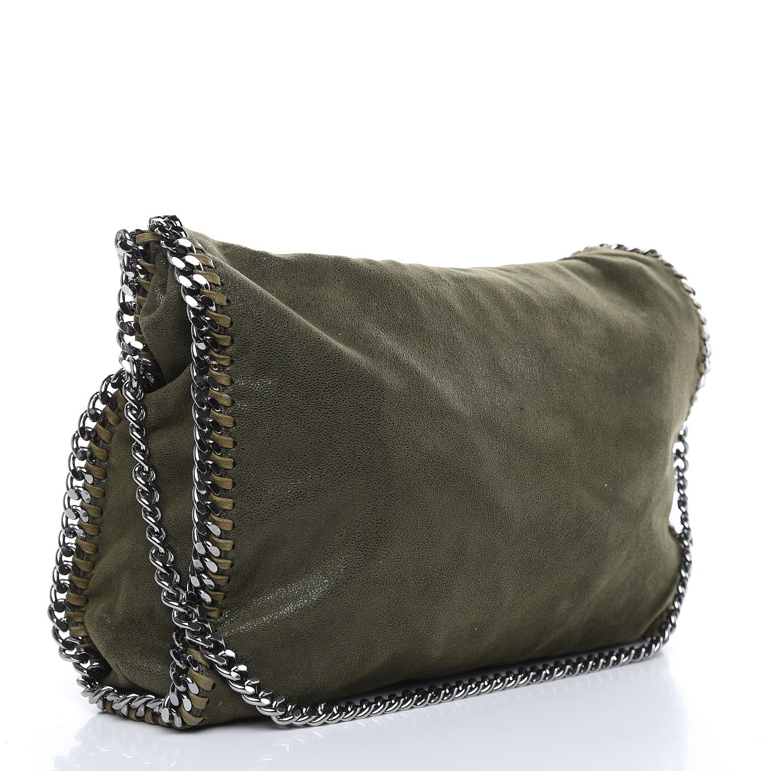 Stella McCartney Shaggy Deer Falabella Fold Over Tote Olive 3 of 9