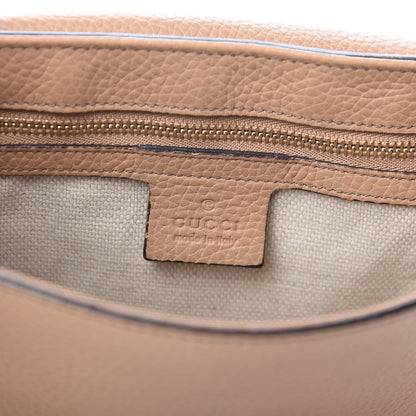 Gucci Pebbled Calfskin Medium Soho Flap Crossbody Camelia 6 of 10