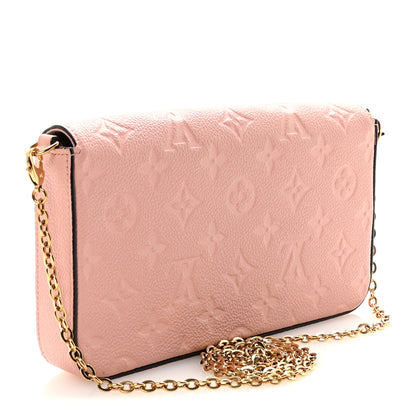 Louis Vuitton Empreinte Pochette Felicie Chain Wallet Rose Poudre 3 of 10