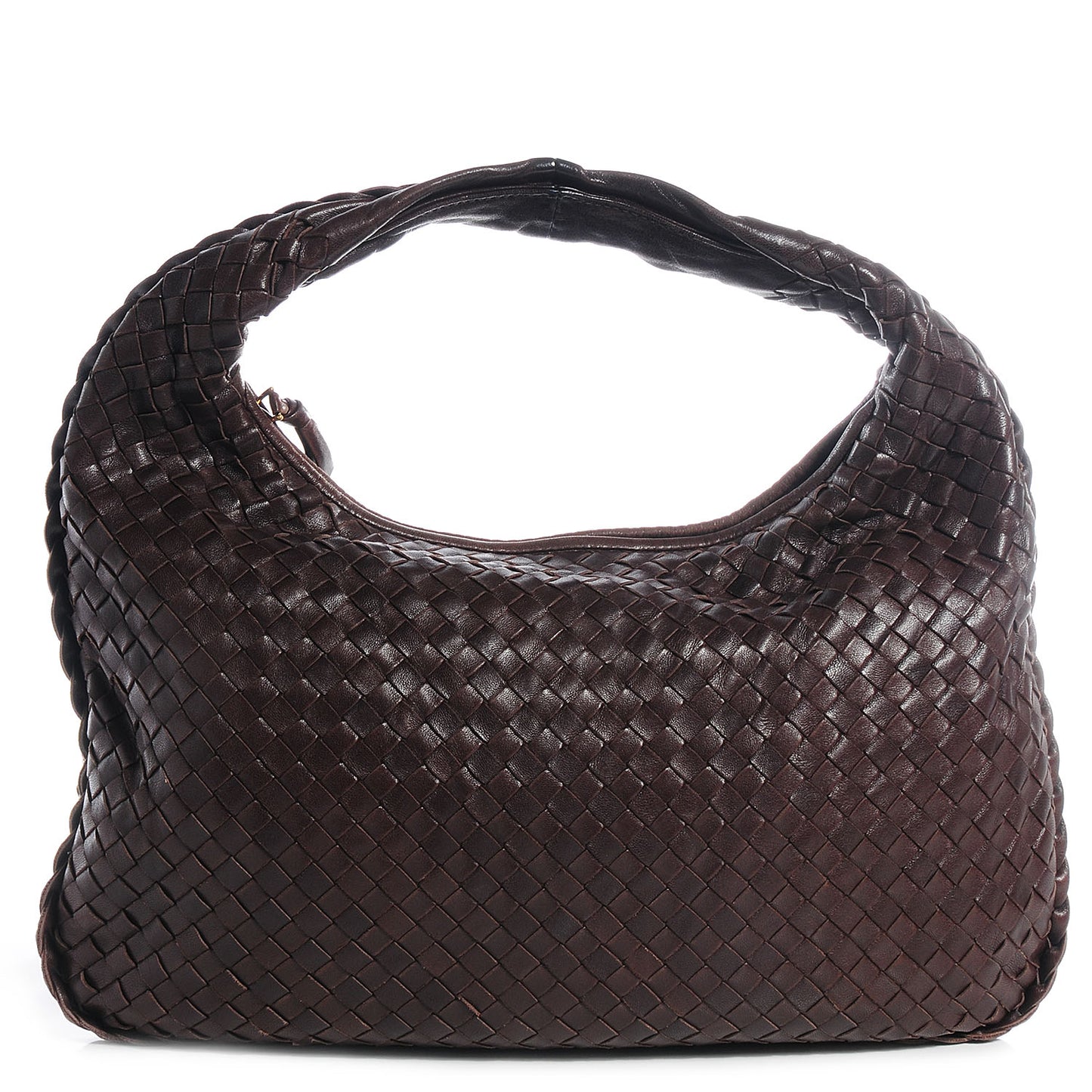 Nappa Intrecciato Medium Veneta Hobo Ebano