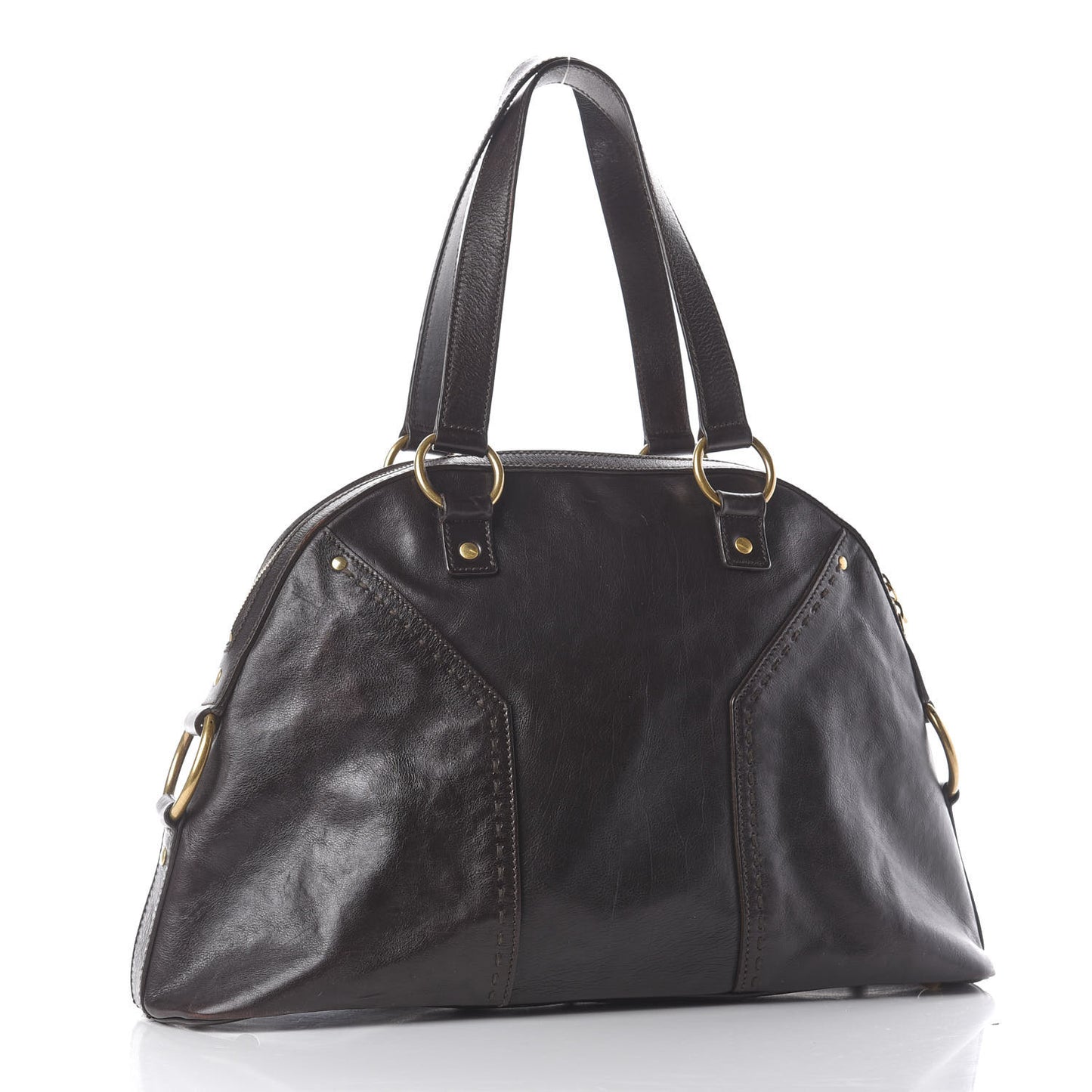 Calfskin Large Muse Dark Brown