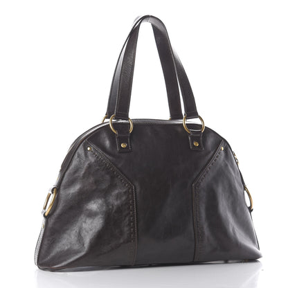 Saint Laurent Calfskin Large Muse Dark Brown 2 of 9