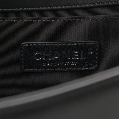 Chanel Calfskin Quilted Medium Boy Flap Black 6 of 13