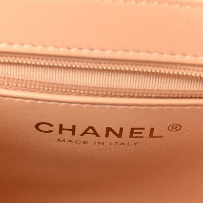 Chanel Shiny Aged Calfskin Quilted Nano Kelly Shopper Beige 6 of 9