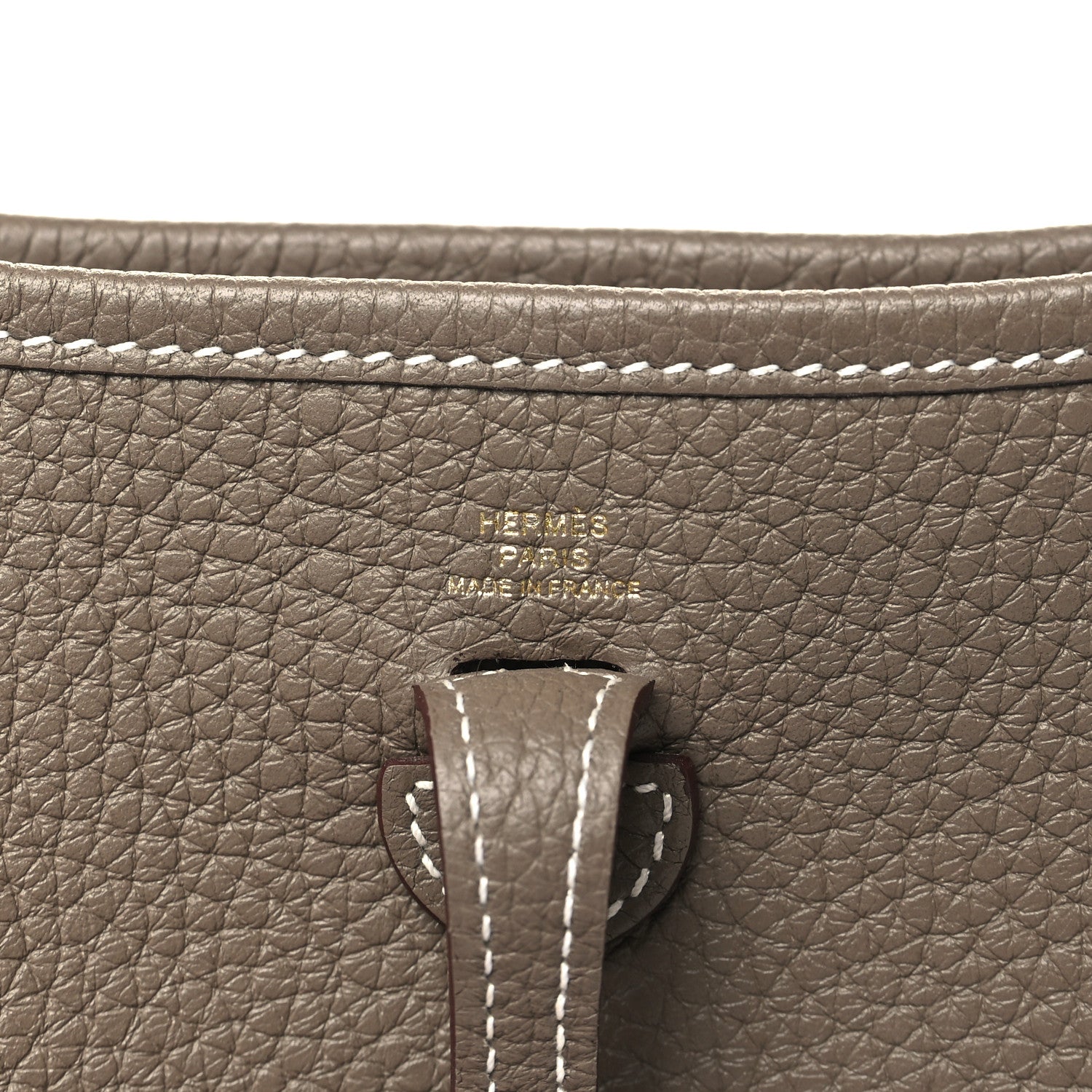 Hermes Taurillon Clemence Amazone Evelyne TPM Etoupe Bleu Indigo 6 of 10
