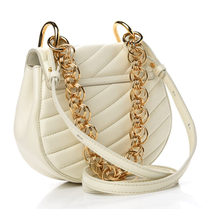 Chloe Calfskin Quilted Mini Drew Bijou Shoulder Bag Natural White 3 of 10