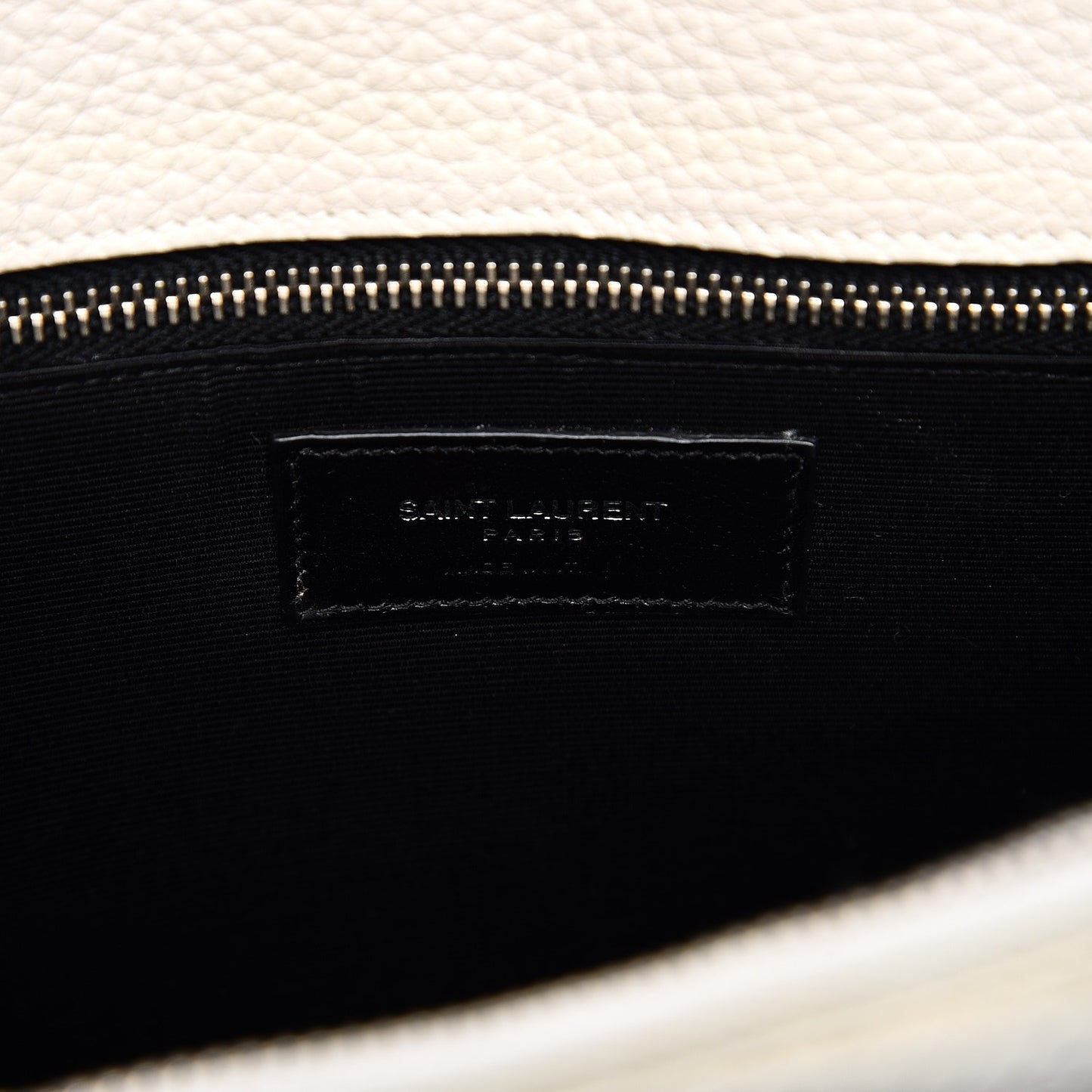 Grained Calfskin Small Sac De Jour Dove White