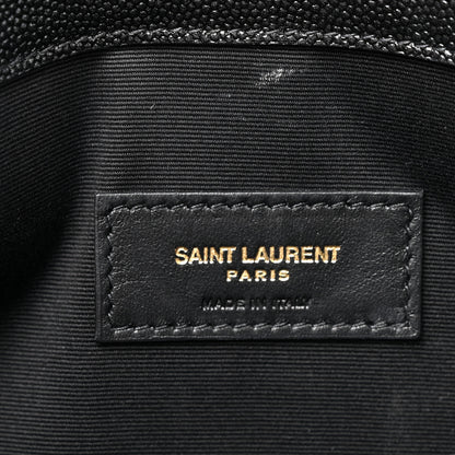 Saint Laurent Grain De Poudre Uptown Pouch Black 7 of 8