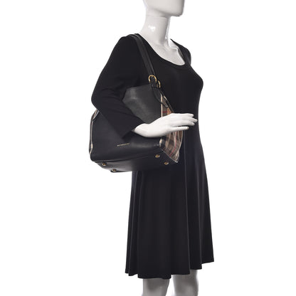 Burberry Grainy Calfskin House Check Small Canterbury Black 2 of 18