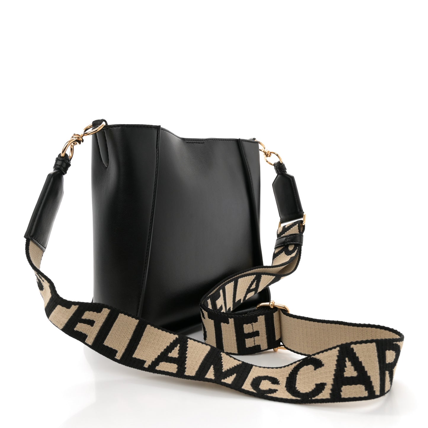 Eco Alter Nappa Perforated Logo Mini Crossbody Black