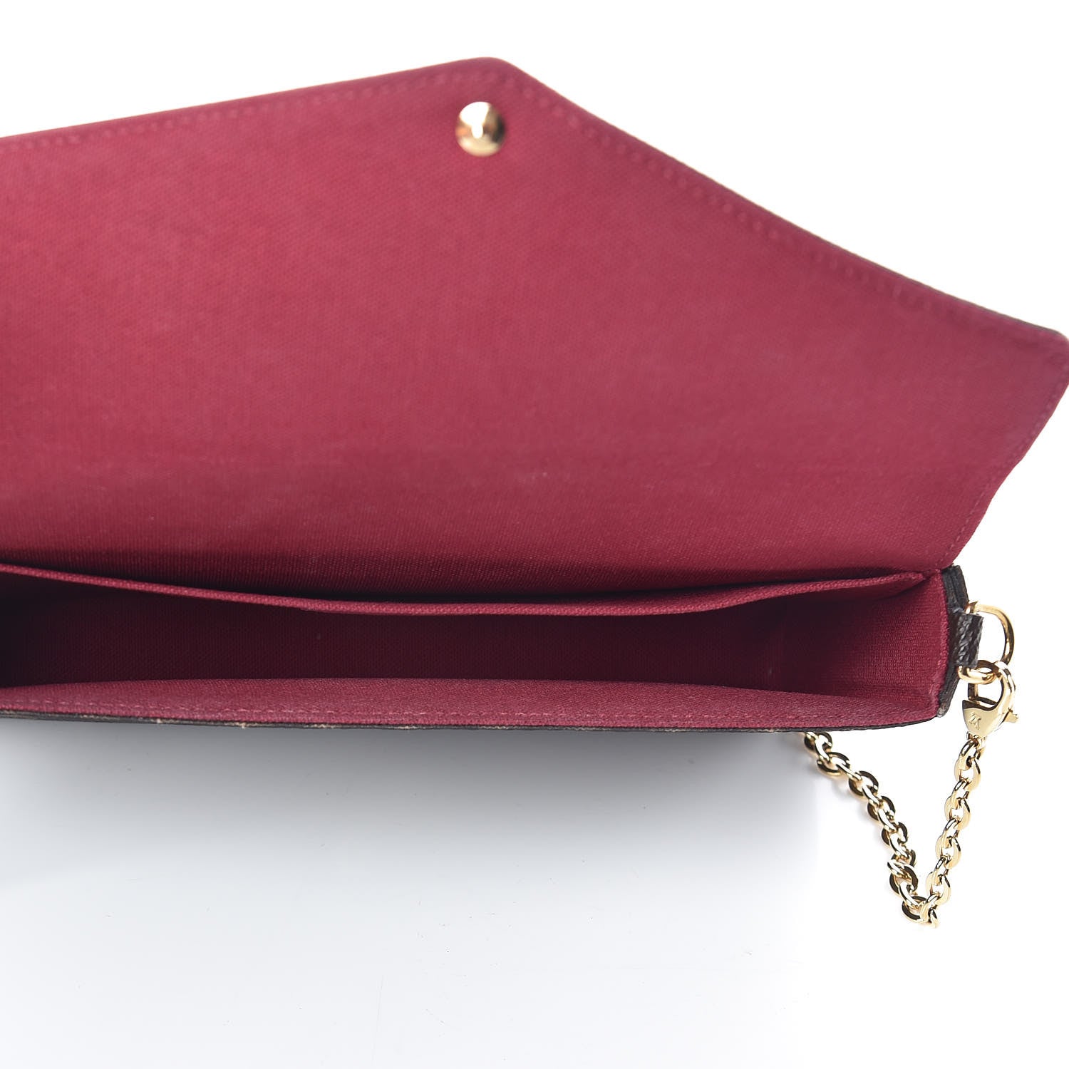 Louis Vuitton Monogram Pochette Felicie Chain Wallet Fuchsia 8 of 11