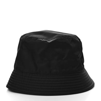 Prada Re-Nylon Metal Triangle Logo Womens Bucket Hat XL Black 4 of 7