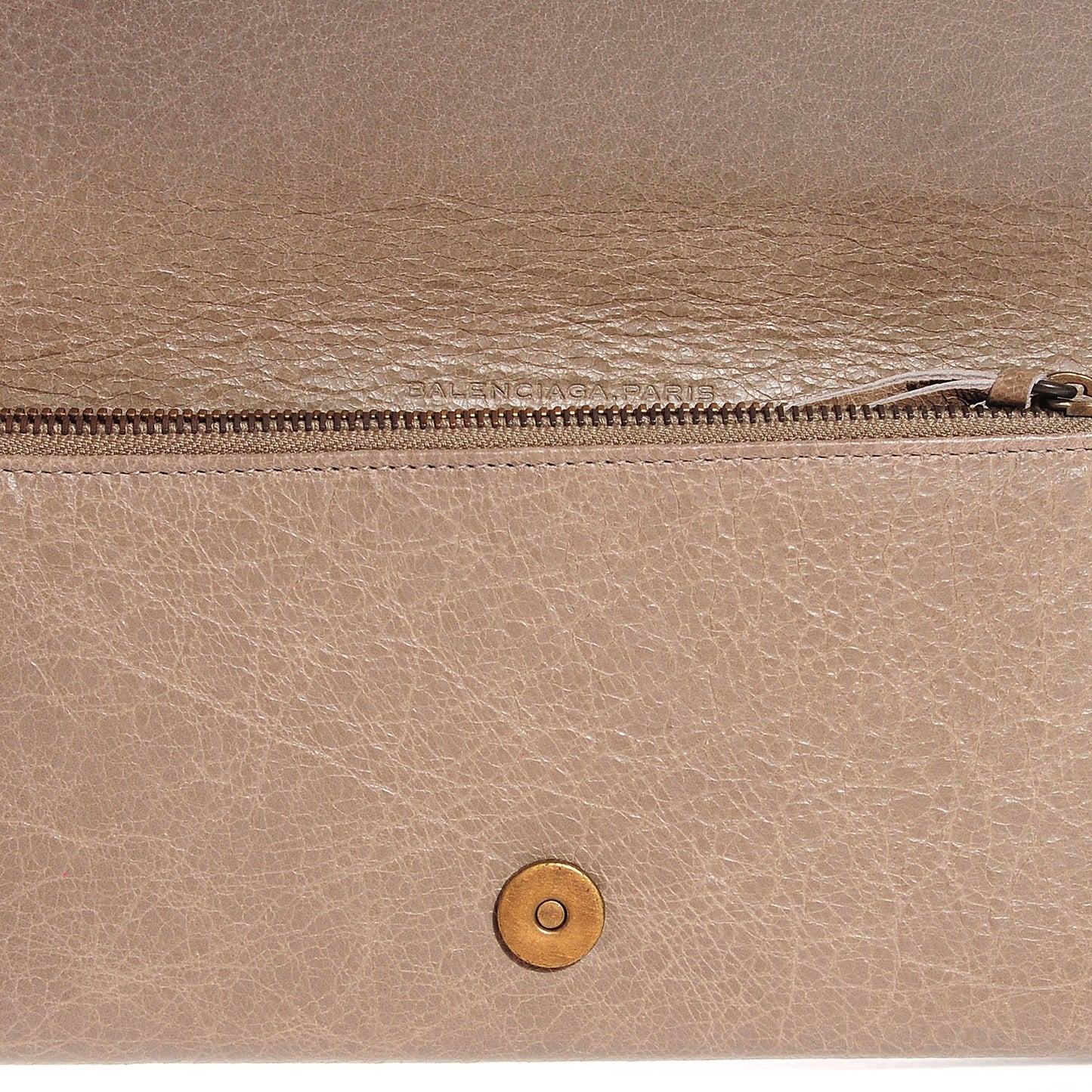 Agneau Classic Hardware Money Wallet Papyrus
