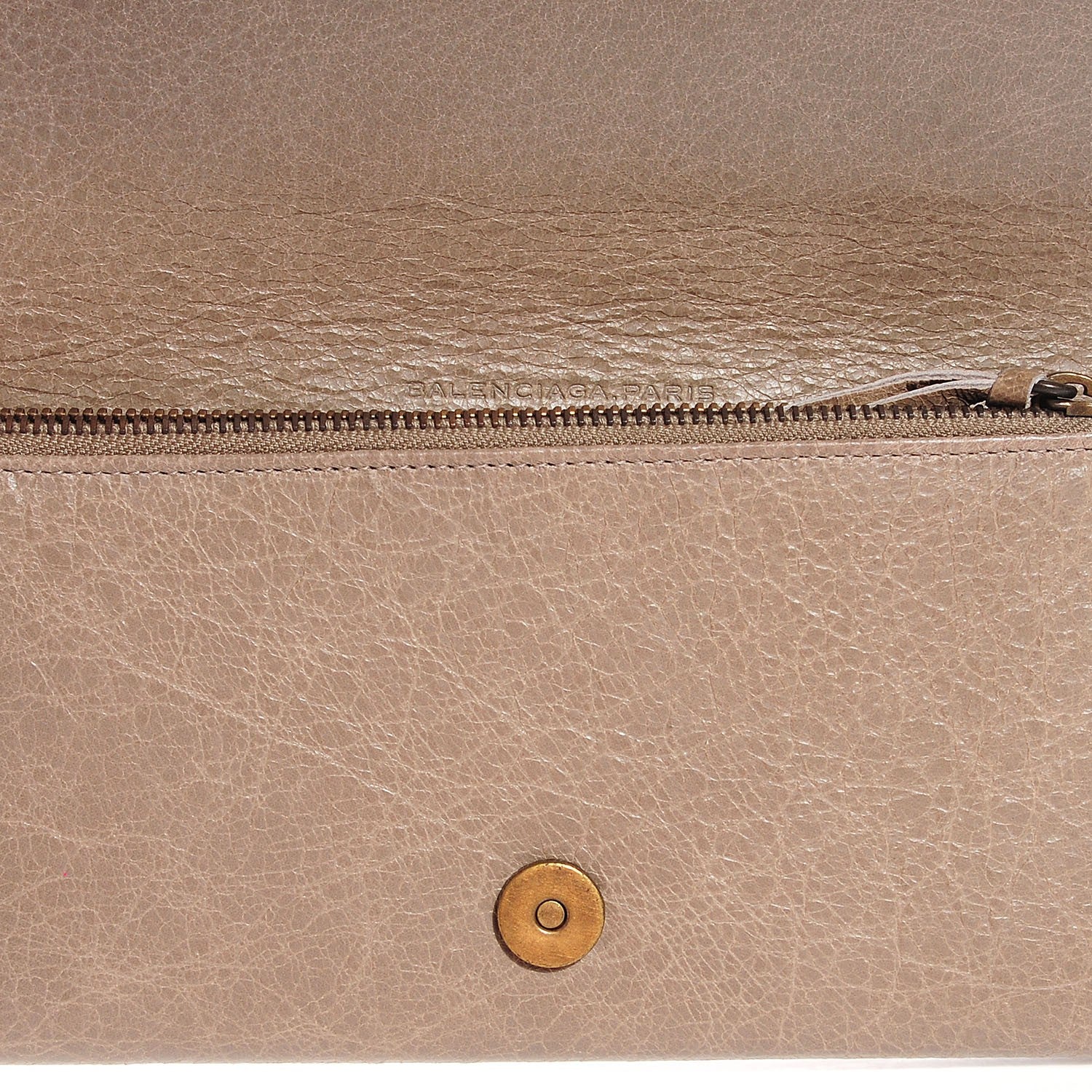 Balenciaga Agneau Classic Hardware Money Wallet Papyrus 13 of 13