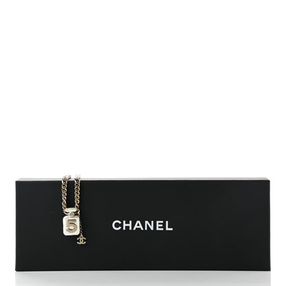Chanel Resin Crystal CC No 5 Perfume Bottle Necklace 6 of 6
