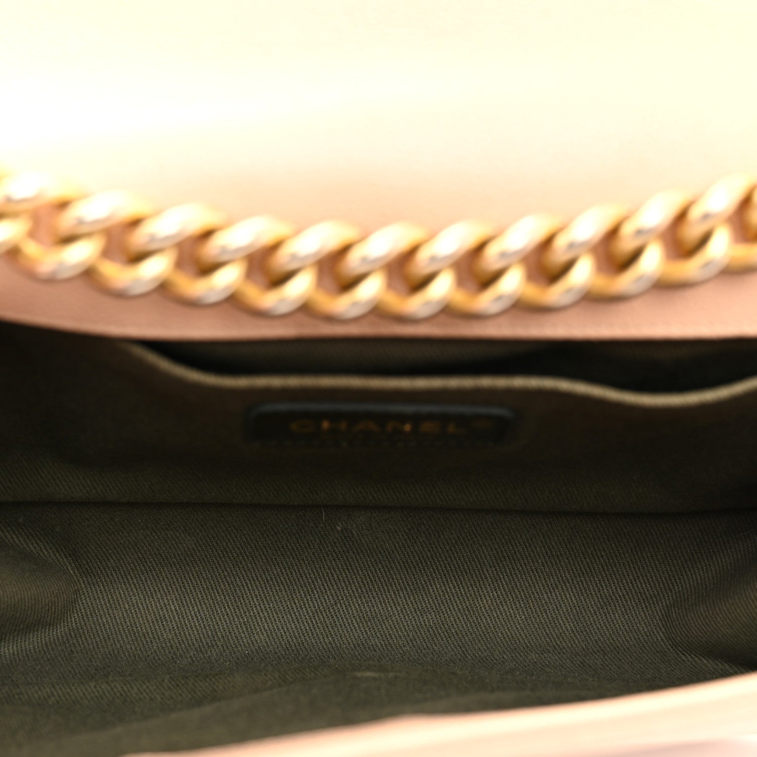 Chanel Caviar Quilted Medium Boy Flap Beige 5 of 12