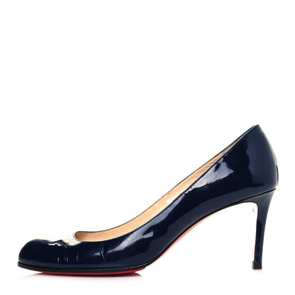 Christian Louboutin Patent Decollete 868 100 Pumps 39.5 Blue 1 of 7