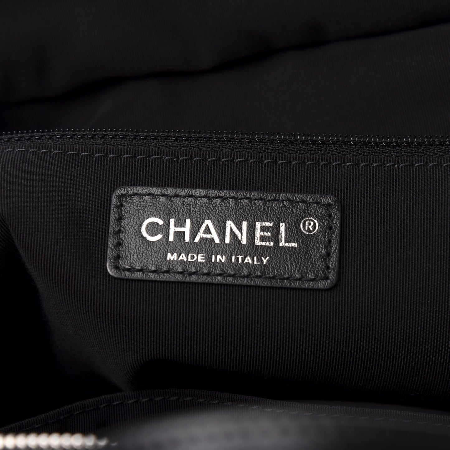 Aged Calfskin Chevron Medium Soft Bowling Bag Black