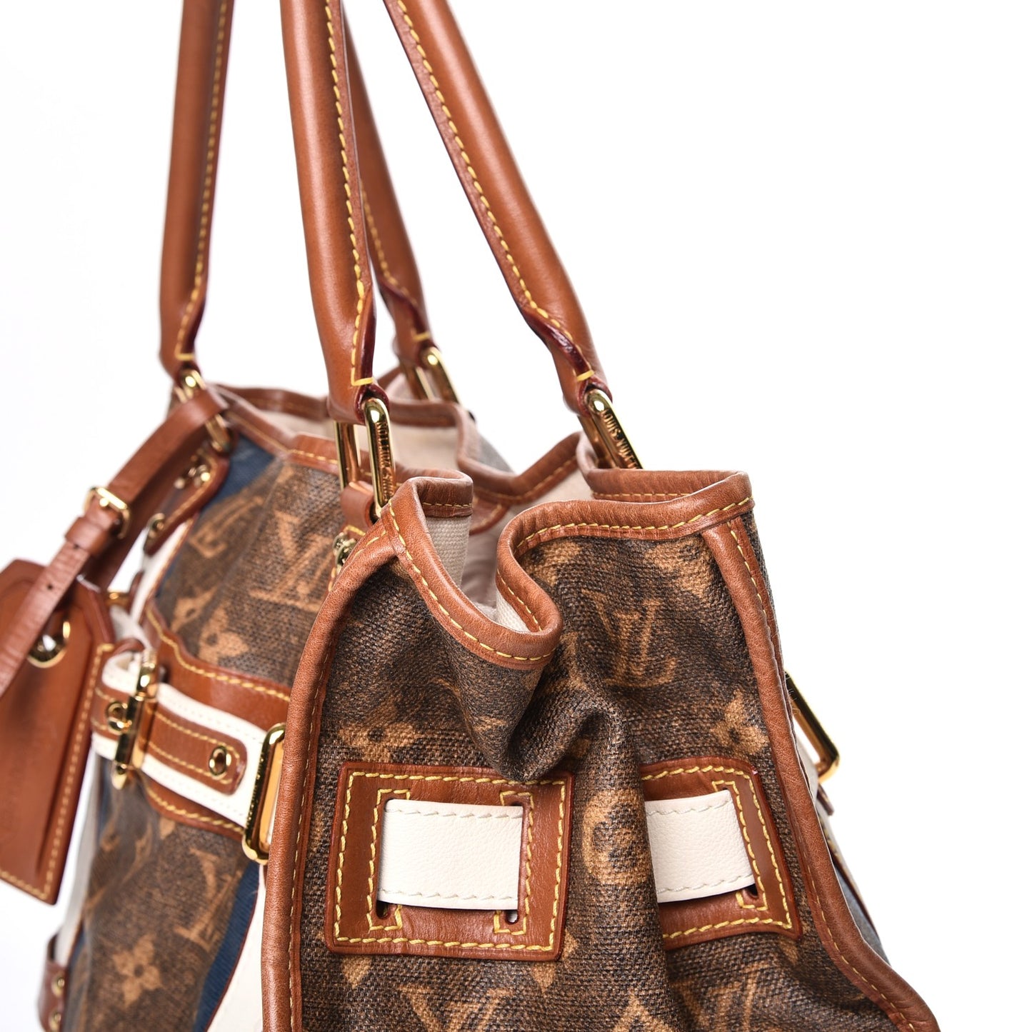 Monogram Rayures Tisse Sac GM Blue