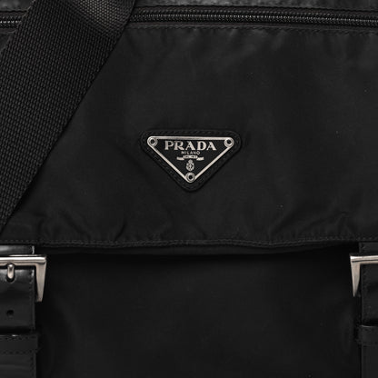 Prada Nylon Vela Messenger Bag Black 7 of 10