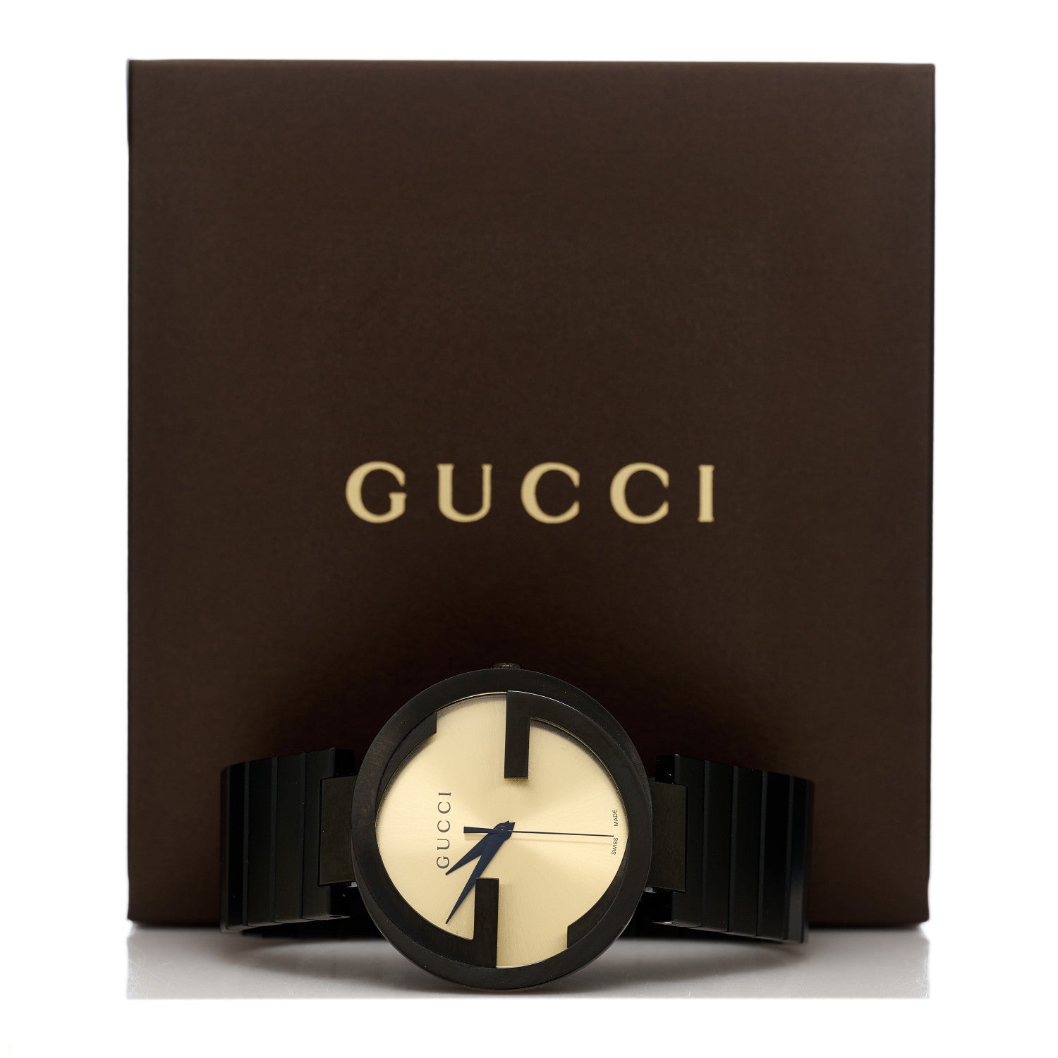 Gucci Stainless Steel 42mm Interlocking G Grammy Quartz Watch 5 of 5