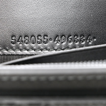 Gucci Guccissima Signature Crystal Cat Flap Wallet Black 8 of 9