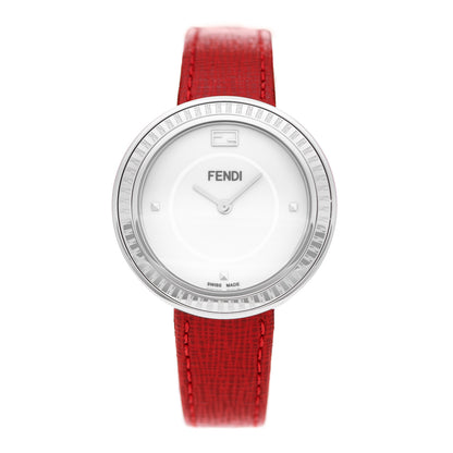 Fendi Stainless Steel Calfskin 36mm My Way Quartz Watch Red 1 of 4
