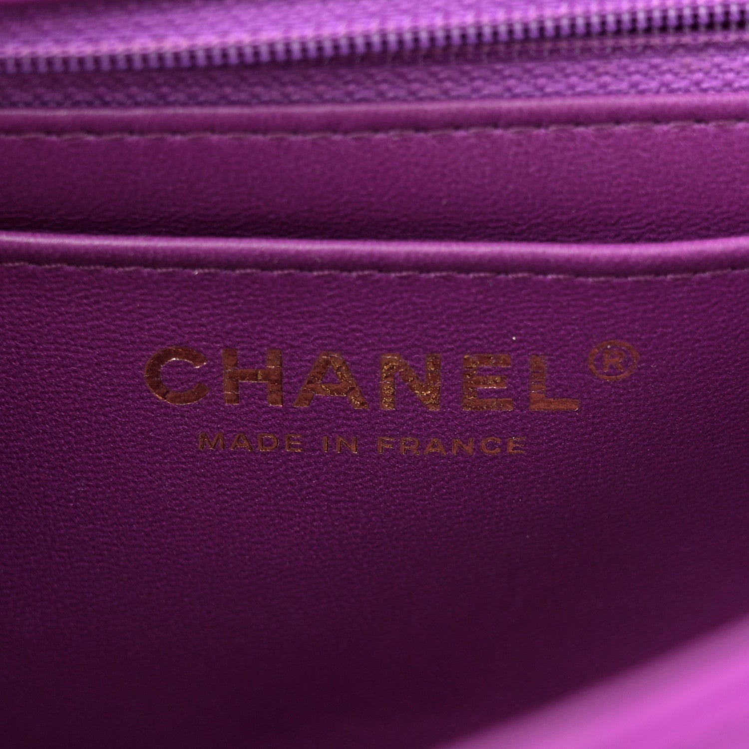 Chanel Satin Quilted Mini Rectangular Flap Purple 6 of 11