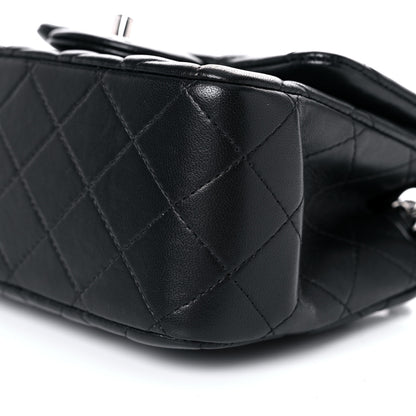 Chanel Lambskin Quilted Mini Square Flap Black 9 of 10