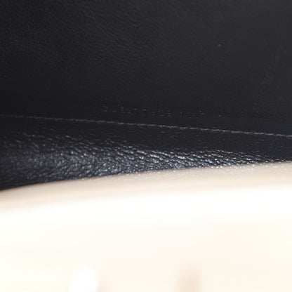 Saint Laurent Grain De Poudre Matelasse Chevron Monogram Chain Wallet Nude Powder 7 of 12