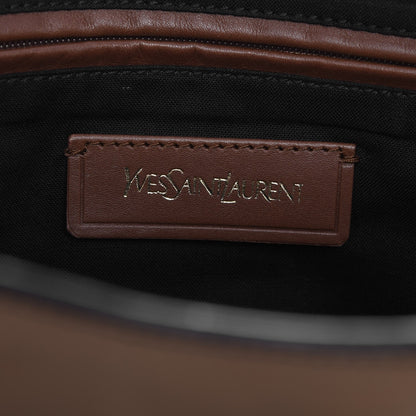 Saint Laurent Calfskin Medium Tri-color Cabas Chyc Navy Mushroom 6 of 13