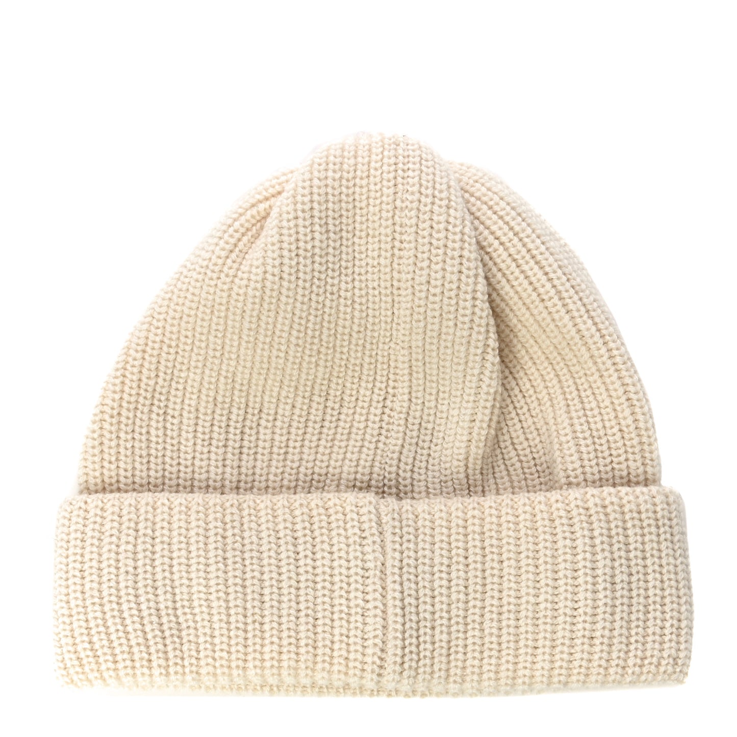 Cashmere Logo Beanie Hat White Black