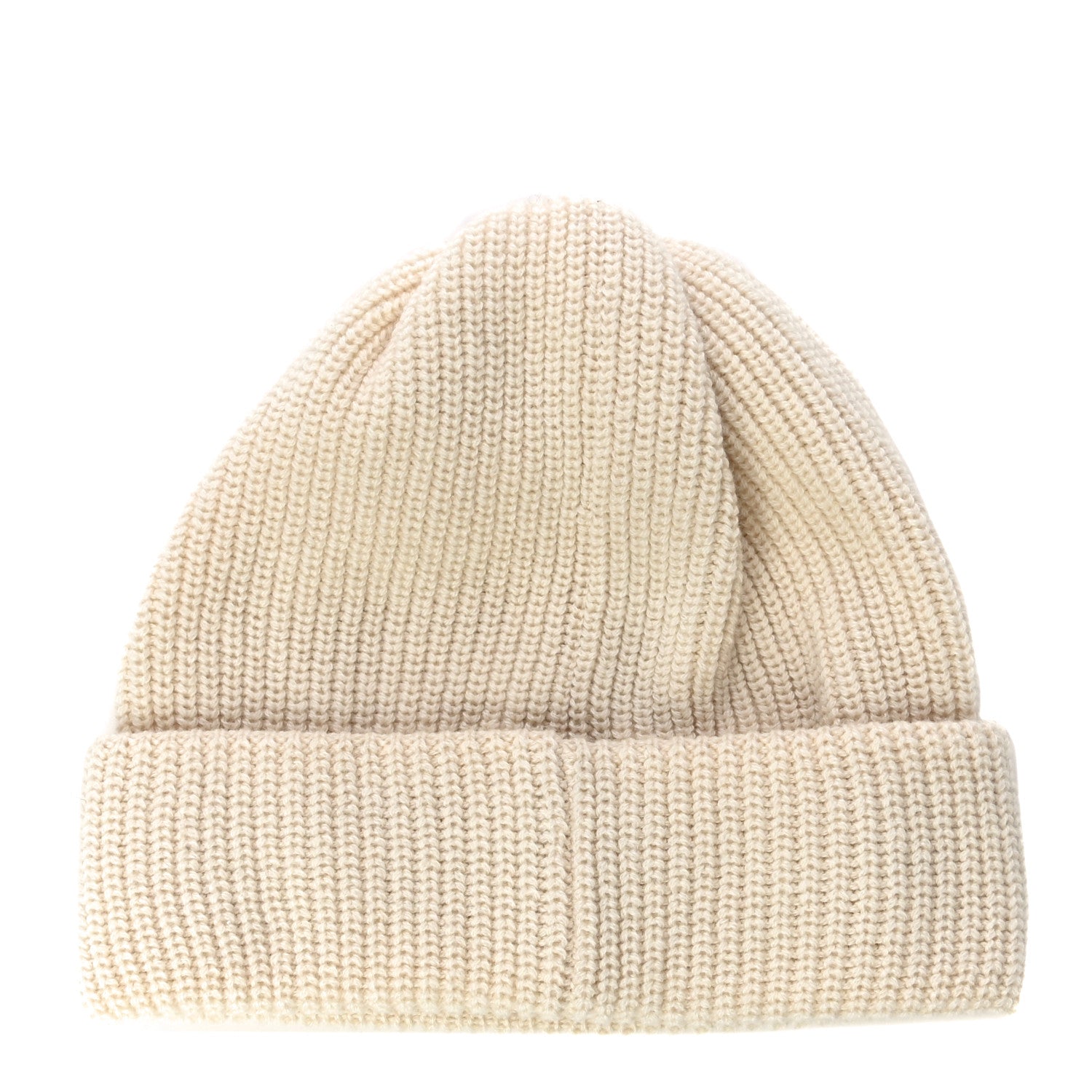Chanel Cashmere Logo Beanie Hat White Black 2 of 7